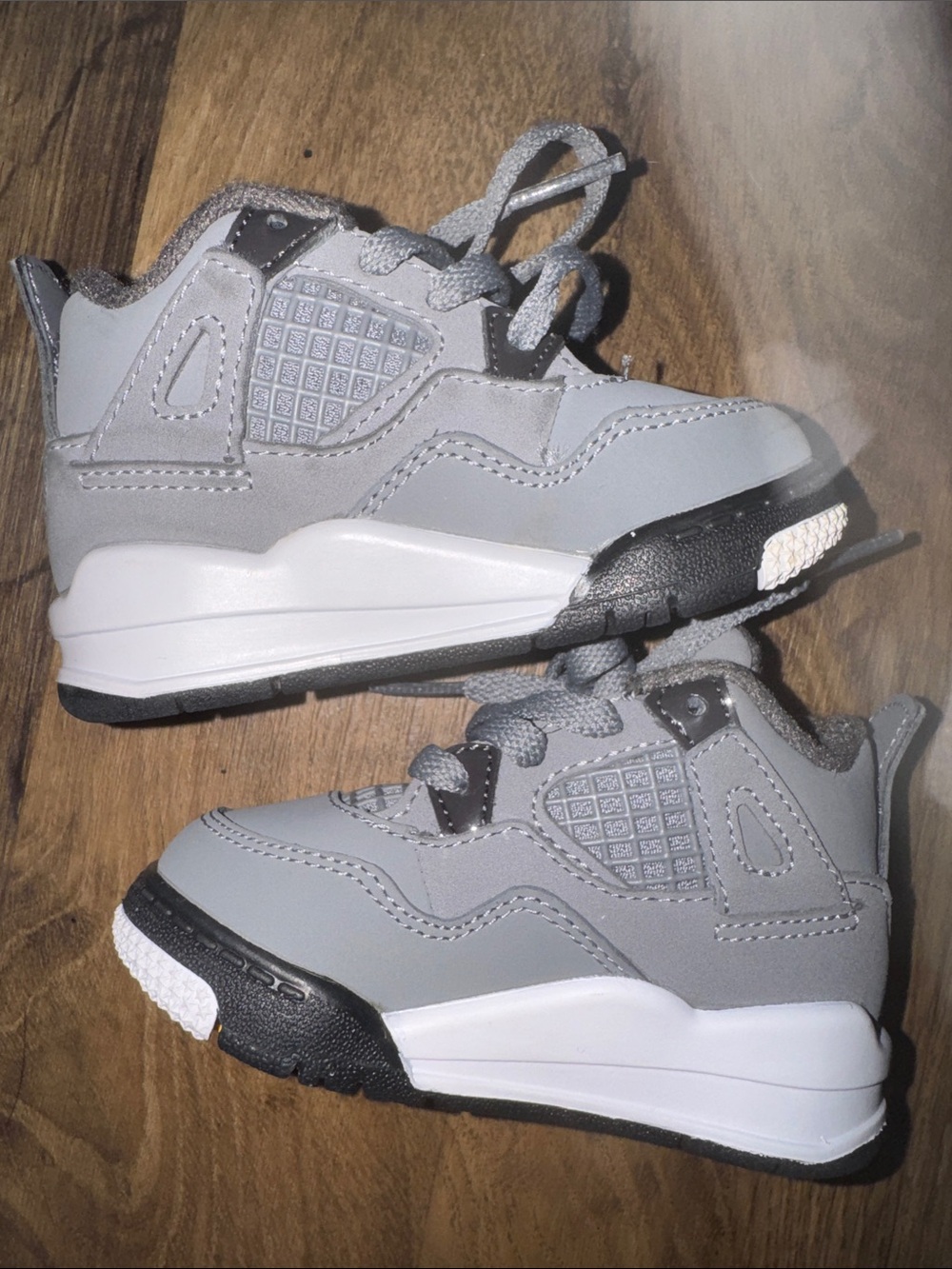 Jordan Kids Grey and Black Sneaker